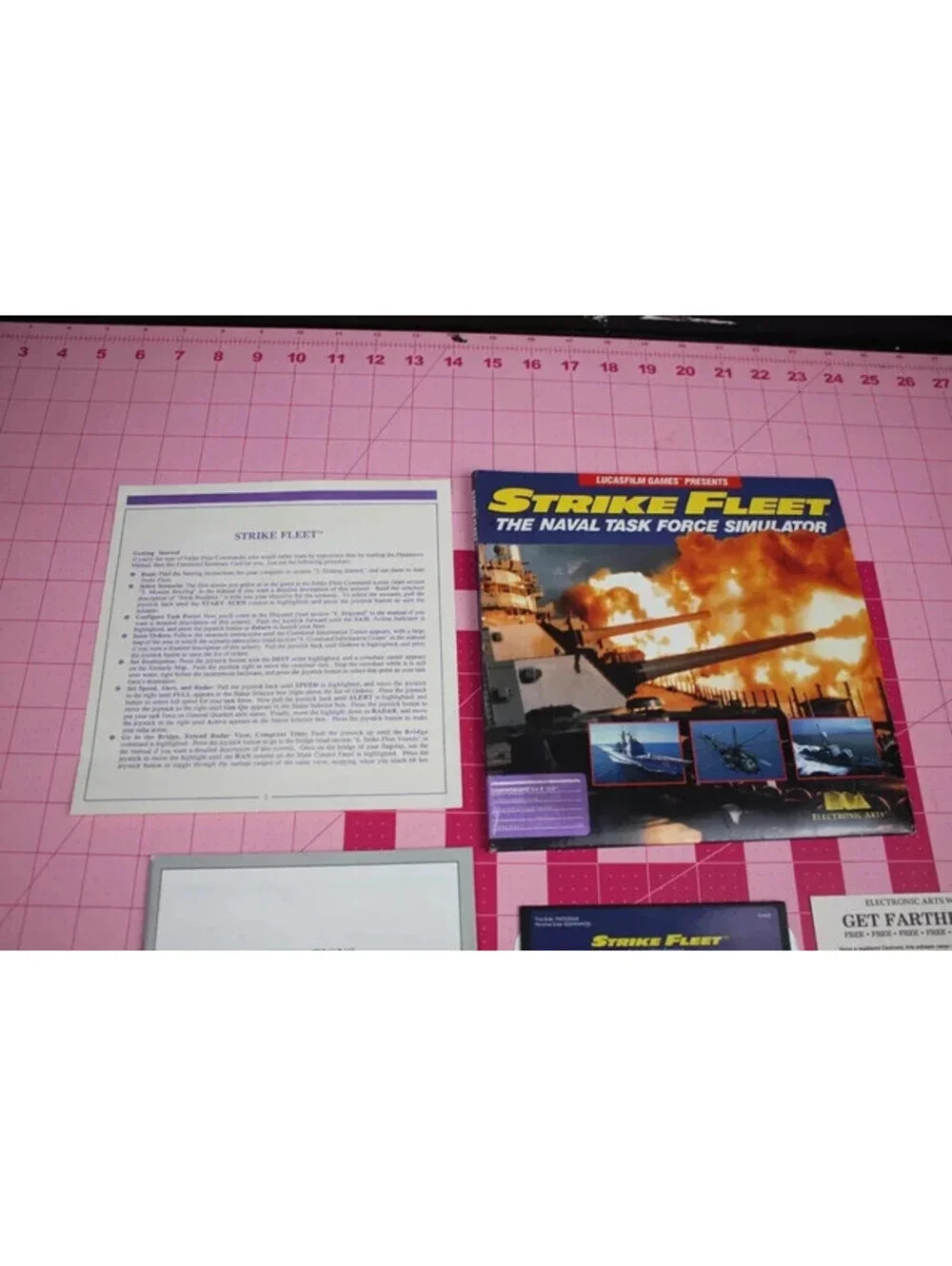 Strike Fleet Lucasfilm EA Electronic Arts Commodore 64 Complete Nice Condition